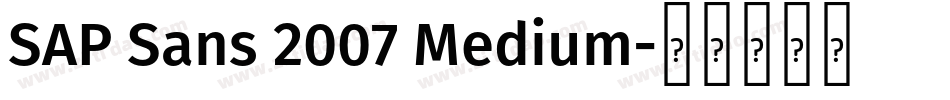 SAP Sans 2007 Medium字体转换